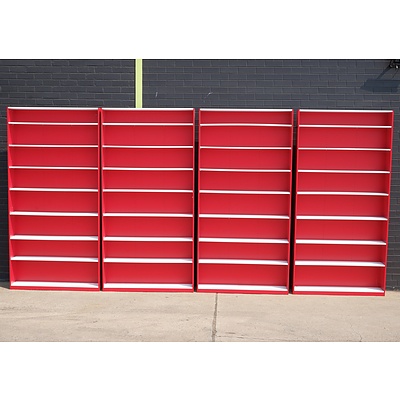 Large Four Piece Coke Themed Bookcase