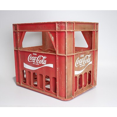 Vintage Red Coca Cola Twelve Bottle Crate