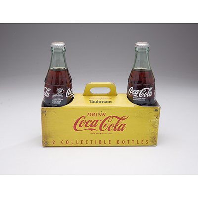 Pair of Coca Cola Collectable Bottles in Carry Case