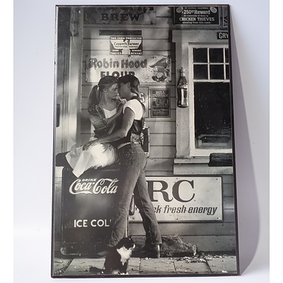 Large Coca Cola Midwest Print, Framed Vintage Advertisements, Framed Cards and More