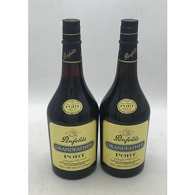 2x Bottles of Penfolds N.V. Grandfather Fine Old Liqueur Port 750mL