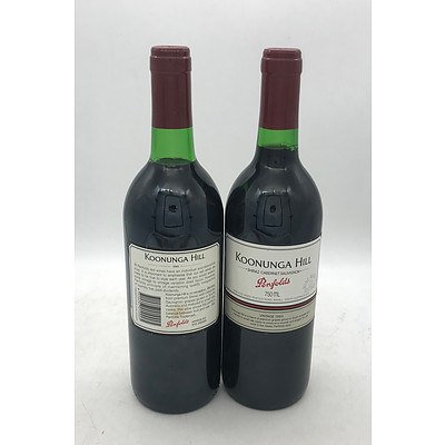 2x Bottles of Penfolds 1993 Koonunga Hill Shiraz-Cabernet Sauvignon 750mL