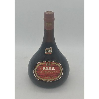 Bottle of Seppelt 1933 Para Liqueur Port 1 Pt. 6 Fl. Oz. (Slightly Damaged Label)