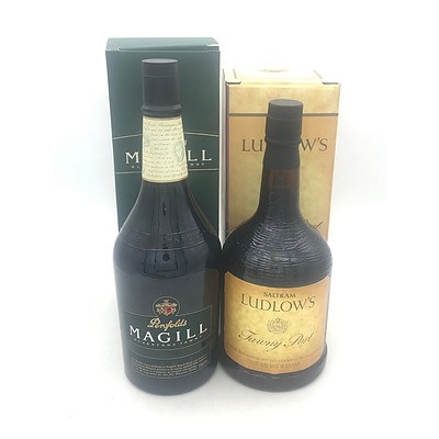 Bottle of Penfolds NV Magill Bluestone Tawny Port (In Box) & Bottle of Saltram NV Ludlow's Tawny Port (In Box)