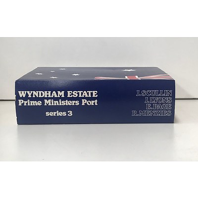Case of 4x Bottles Wyndham Estate 1980 Prime Ministers of Australia Port Collection Series 3