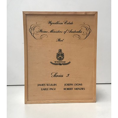 Case of 4x Bottles Wyndham Estate 1980 Prime Ministers of Australia Port Collection Series 3