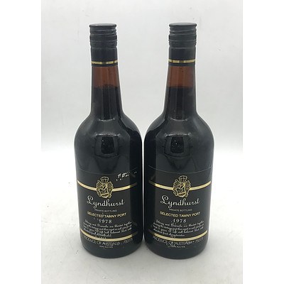 2x Bottles of Lyndhurst 1978 Selected Tawny Port