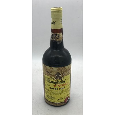 Bottle of Campbells of Rutherglen 1968 Empire Port & Bottle of Liqueur Muscat 500mL
