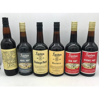 Case of 5x Loxton Co-operative Winery Assorted Ports & 1x Matching SA Port