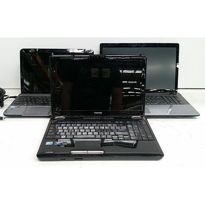 Toshiba Assorted Core i5/i7 CPU Laptops - Lot of Three