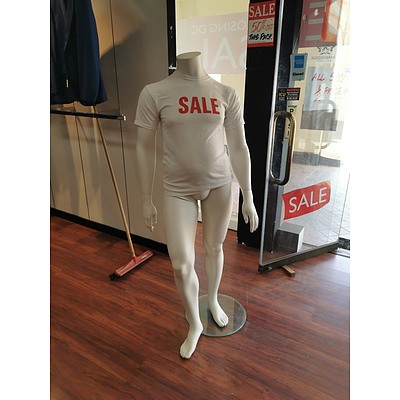 White Oversized Mannequin (36cm waist) - Lot of 4