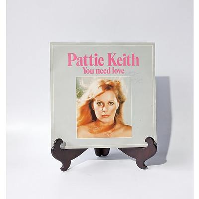 Vinyl 12 Inch Record - Patty Keith (Little Patty)- You Need Love, Signed by Little Patty