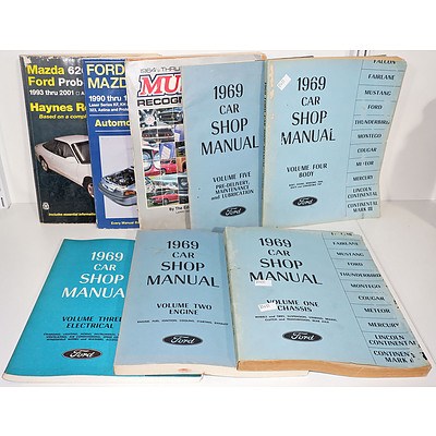 Various Vintage Car Manuals, Include Falcon, Fairlane and More