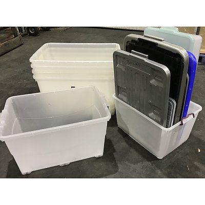 7 Plastic Storage Tubs