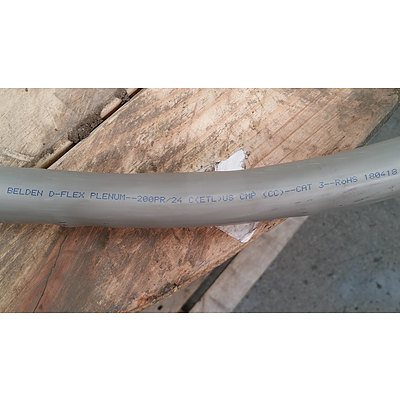 Partial Roll of Belden  200pr/24 C(etl)us cmp (cc) Cat 3 ROHS Cable