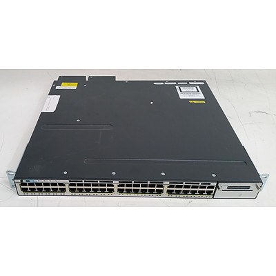 Cisco Catalyst (WS-C3750X-48PF-S V05) 3750-X Series PoE+ 48-Port Gigabit Managed Switch