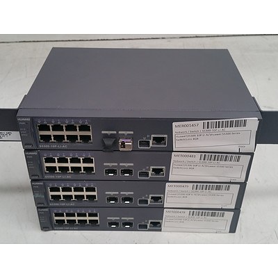 Huawei (S5300-10P-LI-AC) S5300 Series 8-Port Managed Switches - Lot of Four