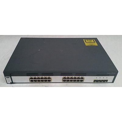 Cisco Catalyst (WS-C3750G-24TS-S) 3750 Series 24-Port Gigabit Managed Switch