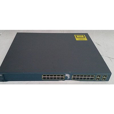 Cisco (WS-C3560G-24PS-S V06) Catalyst 3560G Series PoE-24 24-Port Gigabit Managed Switch