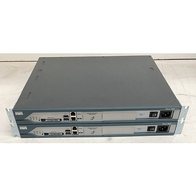 Cisco (CISCO2811 V04) 2800 Series Integrated Services Router - Lot of Two
