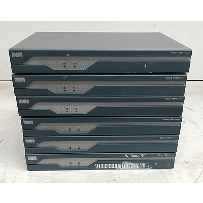 Cisco 1800 Series Integrated Services Router - Lot of Six