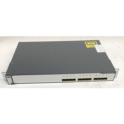 Cisco Catalyst (WS-C3750G-12S-E V11) 3750 Series 12-Port Gigabit SFP Switch