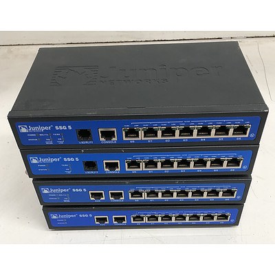 Juniper Networks Assorted SSG Network Security Appliances - Lot of Four