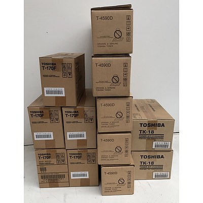 Toshiba Toner Kits & Cartridges - Lot of 12