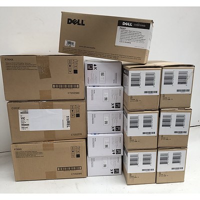 Dell Assorted Toner Cartridges - Lot of 15