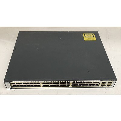 Cisco Catalyst (WS-C3750G-48PS-S V05) 3750G Series 48-Port Gigabit Managed Switch