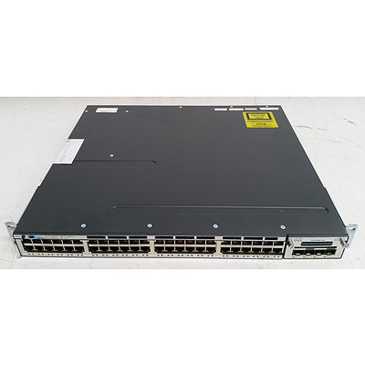 Cisco Catalyst (WS-C3750X-48T-S V01) 3750-X Series 48-Port Gigabit Managed Switch