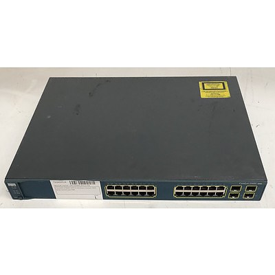 Cisco Catalyst (WS-C3560G-24TS-E V02) 3560G Series 24-Port Gigabit Managed Switch
