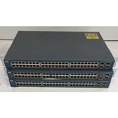 Cisco Catalyst 3560 Series Ethernet Switches - Lot of Three