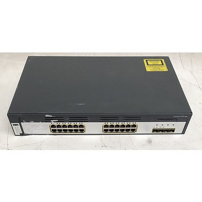 Cisco Catalyst (WS-C3750G-24TS-S V07) 3750 Series 24-Port Gigabit Managed Switch