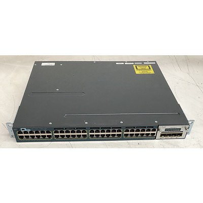 Cisco Catalyst (WS-C3560X-48PF-L V01) 3560-X Series 48-Port Gigabit Managed Switch