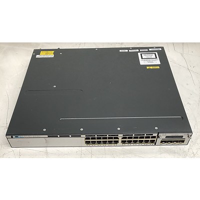 Cisco Catalyst (WS-C3750X-24P-S V07) 3750-X Series PoE 24-Port Gigabit Managed Switch