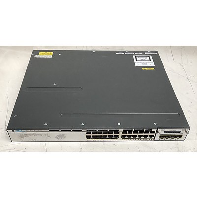 Cisco Catalyst (WS-C3750X-24P-S V04) 3750-X Series PoE 24-Port Gigabit Managed Switch