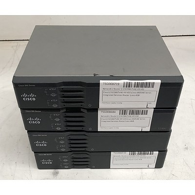 Cisco (CISCO867VAE-K9) 860 Series Router - Lot of Four