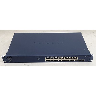 NetGear (GS724TP) ProSafe 24-Port 10/100/1000 Smart PoE Switch