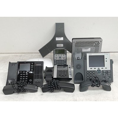 Bulk Lot of Assorted IT & Office Equipment - Office Phones, Teleconferencing Equipment & Access Points