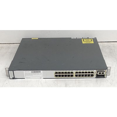Cisco Catalyst (WS-C3750E-24TD-E V03) 3750-E Series 24-Port Gigabit Managed Switch