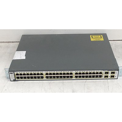 Cisco Catalyst (WS-C3750G-48TS-S V02) 3750G Series 48-Port Gigabit Managed Switch