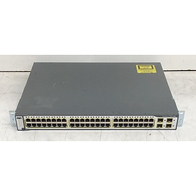 Cisco Catalyst (WS-C3750G-48TS-S V04) 3750G Series 48-Port Gigabit Managed Switch