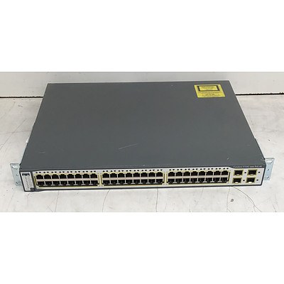 Cisco Catalyst (WS-C3750G-48PS-S V05) 3750G Series 48-Port Gigabit Managed Switch