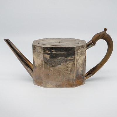 Georgian Silver Teapot, William Sumner, London, 1788