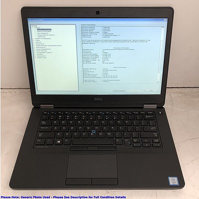 Dell Latitude E5470 14-Inch HD Intel Core i5 (6200U) 2.30GHz CPU Laptop