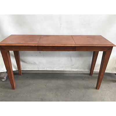 Leather-topped Console Table