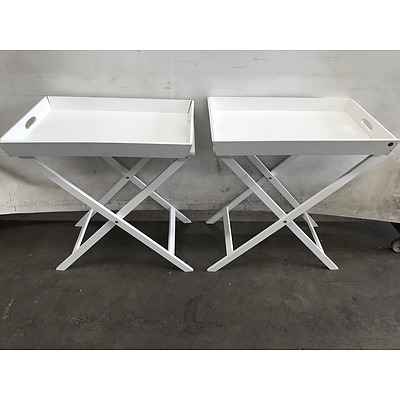 Pair of Contemporary Tray Tables