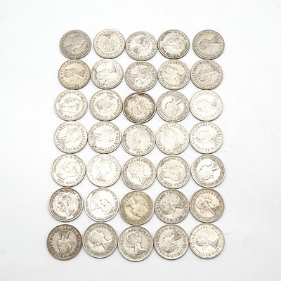 Thirty Five Australian Shillings, 1922 - 1963