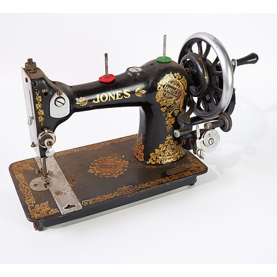 A Jones Family CS Sewing Machine Made in Manchester, England,